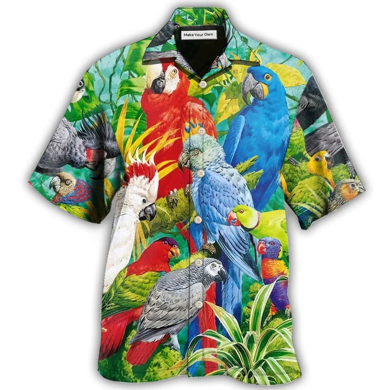 Hawaiian Shirt / Adults / S Parrot Tropical Summer Style - Hawaiian shirt - Reefox