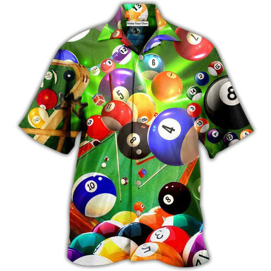 Hawaiian Shirt / Adults / S Billiard Where's The Cue Ball - Hawaiian Shirt - Reefox