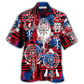 Hawaiian Shirt / Adults / S Viking Independence Day Compass Vegvisir - Hawaiian Shirt - Reefox