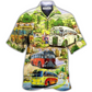 Hawaiian Shirt / Adults / S Bus Make Bus Driver Great Again And Again Field - Hawaiian Shirt - Reefox