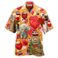 Hawaiian Shirt / Adults / S Cat Love You Forever Valentine - Hawaiian Shirt - Reefox
