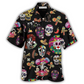 Hawaiian Shirt / Adults / S Sugar Skull Calavera Guns - Hawaiian Shirt - Reefox
