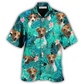 Hawaiian Shirt / Adults / S Russell Terrier Dog Summer Green Tropical - Hawaiian Shirt - Reefox