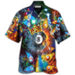 Hawaiian Shirt / Adults / S Billiard Fire And Water Merry Christmas - Hawaiian Shirt - Reefox