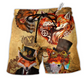 Beach Short / Adults / S Fox Old Magic Vintage Style - Beach Short Reefox - Owls Matrix LTD