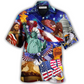 Hawaiian Shirt / Adults / S America Independence Day - Hawaiian Shirt - Reefox