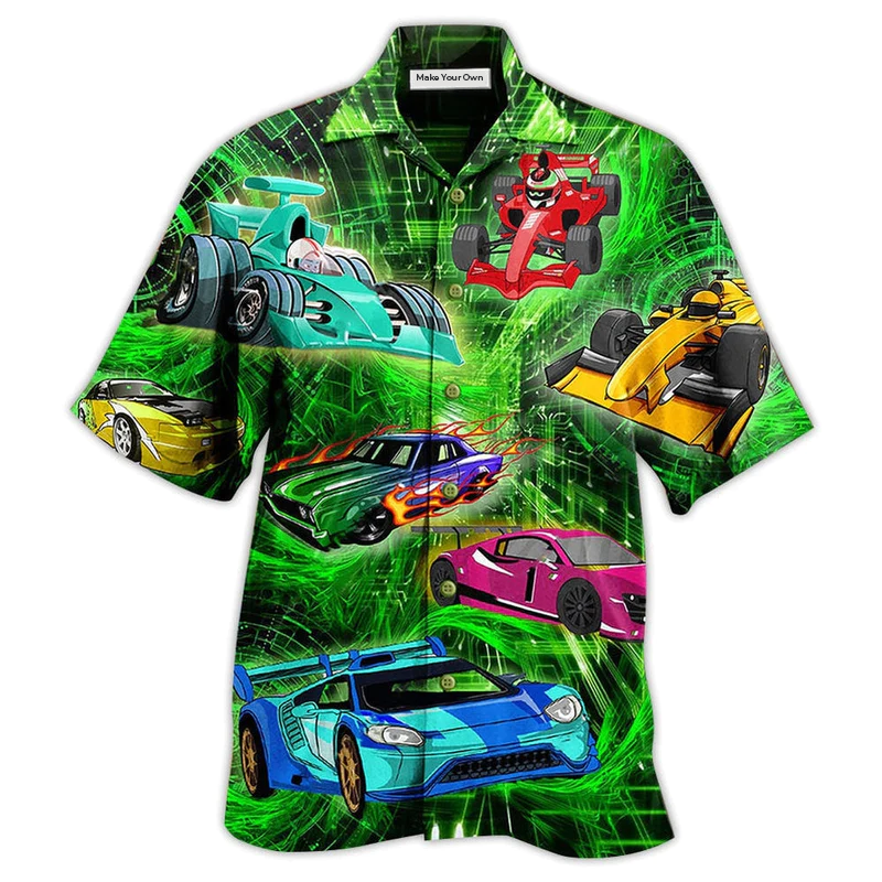 Hawaiian Shirt / Adults / S Car Color Love Green - Hawaiian Shirt - Reefox