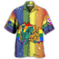 Hawaiian Shirt / Adults / S LGBT Liberty And Justice For All Cool - Hawaiian Shirt - Reefox