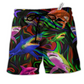 Beach Short / Adults / S Shark Style Lover Dark Colors - Beach Short Reefox - Owls Matrix LTD