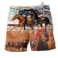 Beach Short / Adults / S Horse Racing So Amazing - Beach Short Reefox - Owls Matrix LTD