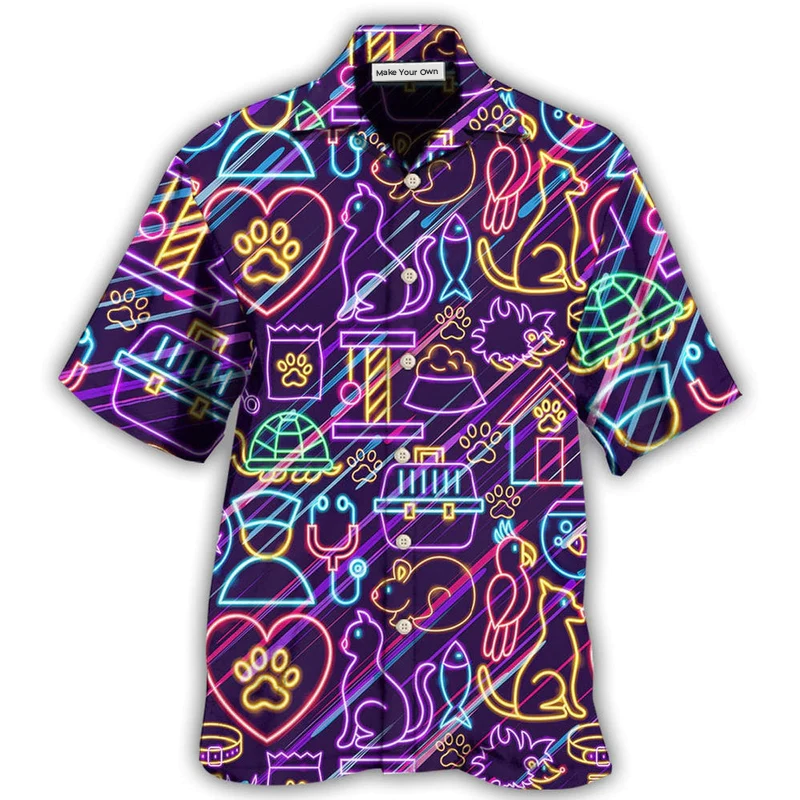 Hawaiian Shirt / Adults / S Pets Stunning Style - Hawaiian Shirt - Reefox
