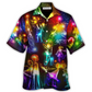 Hawaiian Shirt / Adults / S Christmas Family Happy Love Tree Neon Light Style - Hawaiian Shirt - Reefox