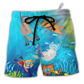 Scuba Diving The Best Way To Observe A Fish Is To Become A Fish - Beach Short Reefox