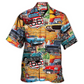 Hawaiian Shirt / Adults / S Car Vintage Route 66 Road - Hawaiian Shirt - Reefox