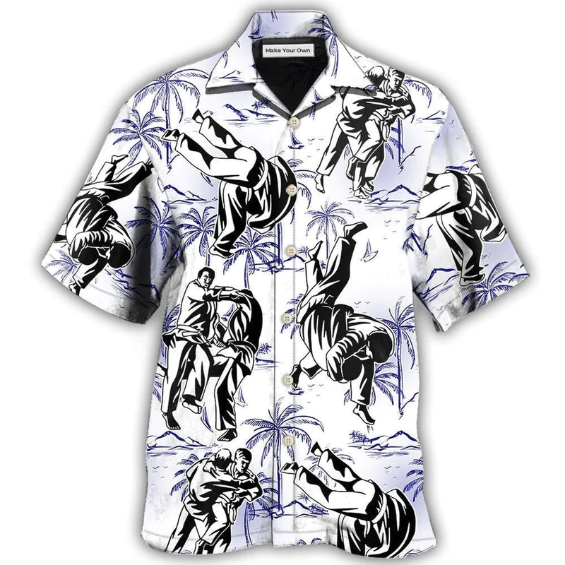 Hawaiian Shirt / Adults / S Judo Make Me Strong Tropical Style - Hawaiian Shirt - Reefox