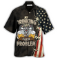 Hawaiian Shirt / Adults / S Darts Independence Day My Drinking Team - Hawaiian Shirt - Reefox