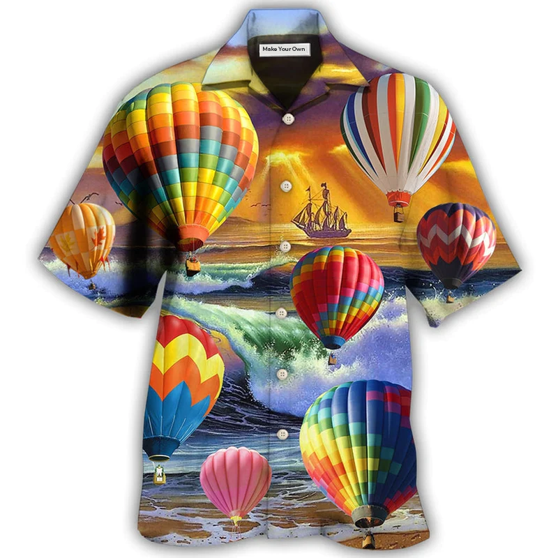 Air Balloon Love Life Style - Hawaiian Shirt - Reefox