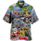 Hawaiian Shirt / Adults / S Hot Rod Riding A Hot Rod For Holiday - Hawaiian Shirt - Reefox