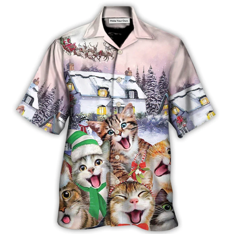 Hawaiian Shirt / Adults / S Christmas Cat I'm The Only One You Need - Hawaiian Shirt - Reefox