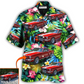 Hawaiian Shirt / Adults / S Car Mustang Car Modern Classic Tropical Flower Custom Photo - Hawaiian Shirt - Reefox