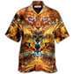 Hawaiian Shirt / Adults / S Cat Cool Flaming Cat - Hawaiian Shirt - Reefox