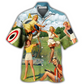 Hawaiian Shirt / Adults / S Archery Tournaments Pinup Girls - Hawaiian Shirt - Reefox