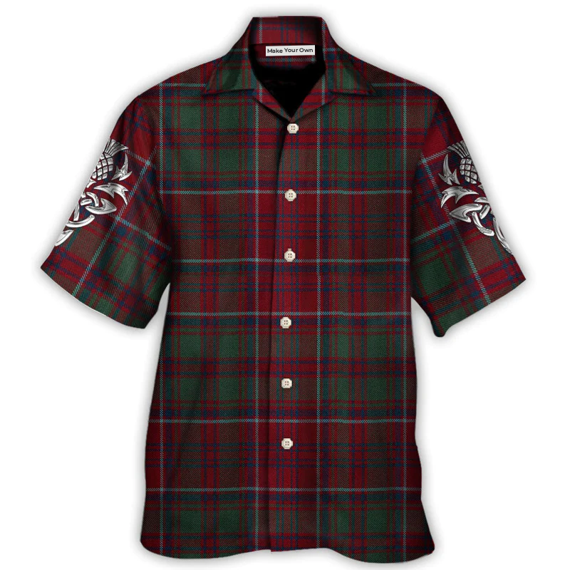 Scottish Tartan Love Style - Hawaiian Shirt - Reefox