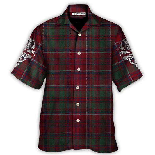 Scottish Tartan Love Style - Hawaiian Shirt - Reefox