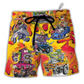 Beach Short / Adults / S Hot Rod Vintage Racing Savage Burn Energy - Beach Short Reefox - Owls Matrix LTD