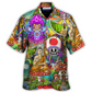 Hawaiian Shirt / Adults / S Hippie Mushroom Peace Colorful Let It Be - Hawaiian Shirt - Reefox