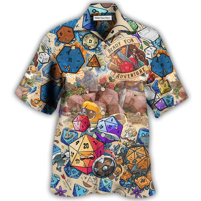 Hawaiian Shirt / Adults / S D20 Every Good Story Start With A D20 - Hawaiian Shirt - Reefox