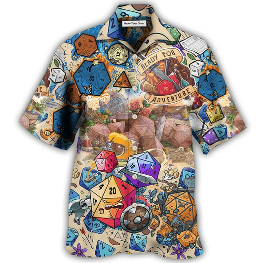 Hawaiian Shirt / Adults / S D20 Every Good Story Start With A D20 - Hawaiian Shirt - Reefox