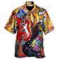 Hawaiian Shirt / Adults / S Guitar Galaxy Amazing Background Colorful - Hawaiian Shirt - Reefox