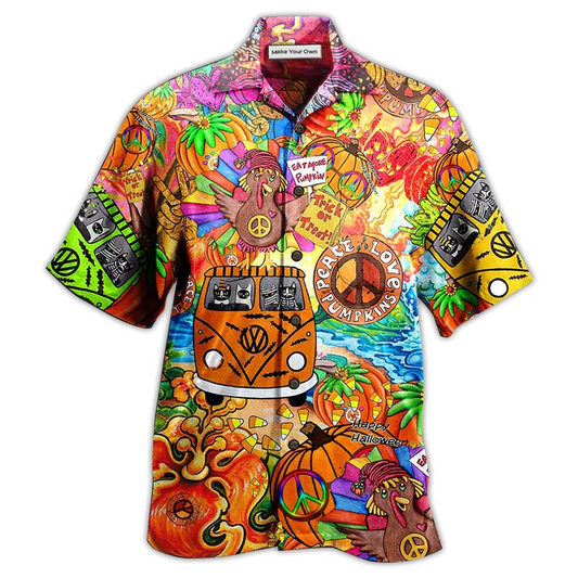 Hawaiian Shirt / Adults / S Hippie Pumpkins Mix Color - Hawaiian Shirt - Reefox