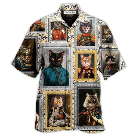 Hawaiian Shirt / Adults / S Cat Noble Aristocrat Basic - Hawaiian Shirt - Reefox
