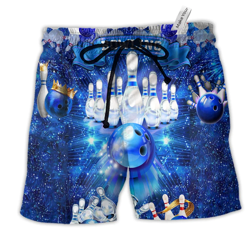 Beach Short / Adults / S Bowling Is The Best Part Of My Day - Beach Short Reefox - Owls Matrix LTD