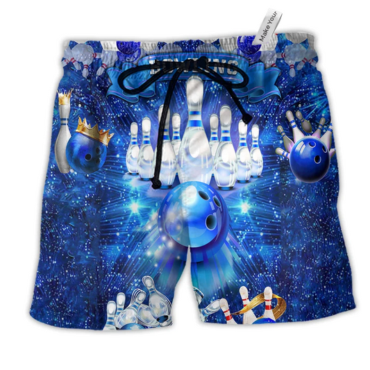 Beach Short / Adults / S Bowling Is The Best Part Of My Day - Beach Short Reefox - Owls Matrix LTD