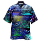 Hawaiian Shirt / Adults / S Ice Hockey Neon Art - Hawaiian Shirt - Reefox