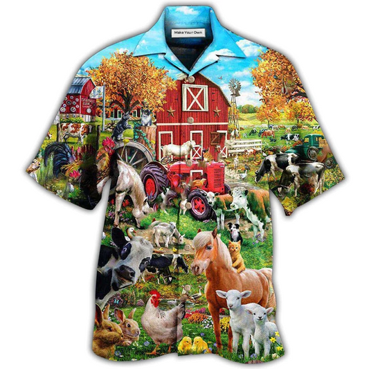 Hawaiian Shirt / Adults / S Farm Better On The Farm Cool - Hawaiian Shirt - Reefox