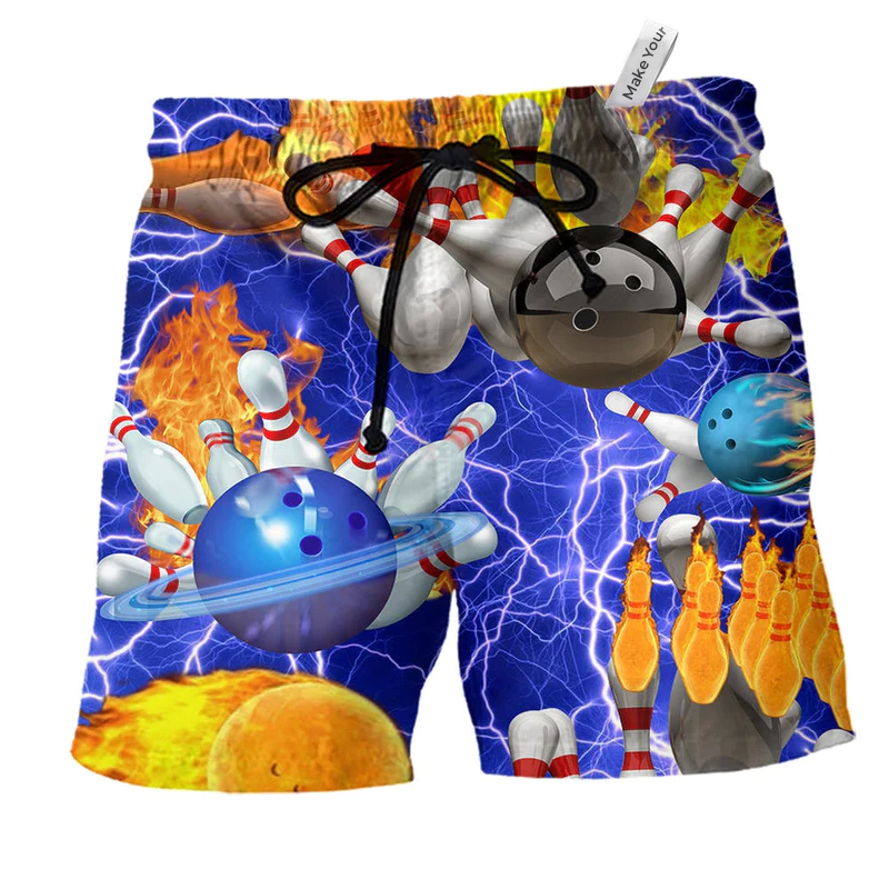 Beach Short / Adults / S Bowling When Nothing Is Going Right - Beach Short Reefox - Owls Matrix LTD