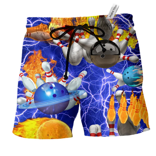 Beach Short / Adults / S Bowling When Nothing Is Going Right - Beach Short Reefox - Owls Matrix LTD