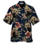 Halloween Jason Voorhees Flower Tropical Style - Hawaiian Shirt