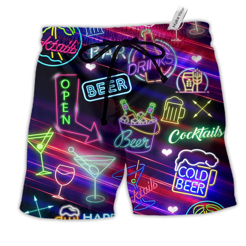 Beach Short / Adults / S Cocktail Drinking Bar Cocktails Beer - Beach Short Reefox - Owls Matrix LTD