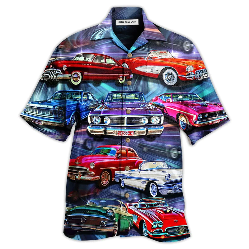 Hawaiian Shirt / Adults / S Car Color Mix Style - Hawaiian Shirt - Reefox