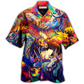Hawaiian Shirt / Adults / S Moose Beautiful Painting Color Style - Hawaiian Shirt - Reefox
