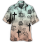 Hawaiian Shirt / Adults / S Coffee Jesus Dog Coffee Knitting Lover - Hawaiian Shirt - Reefox