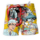 Beach Short / Adults / S Dentist Funny Teeth - Beach Short Reefox - Owls Matrix LTD