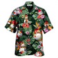 Hawaiian Shirt / Adults / S Snowman Stay Cool Tropical Leaf - Hawaiian Shirt - Reefox