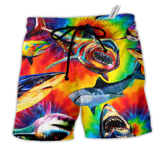 Beach Short / Adults / S Shark Rainbow Life Style - Beach Short Reefox - Owls Matrix LTD