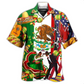Hawaiian Shirt / Adults / S Mexican By Blood American By Birth Patriot By Choice - Hawaiian Shirt - Reefox